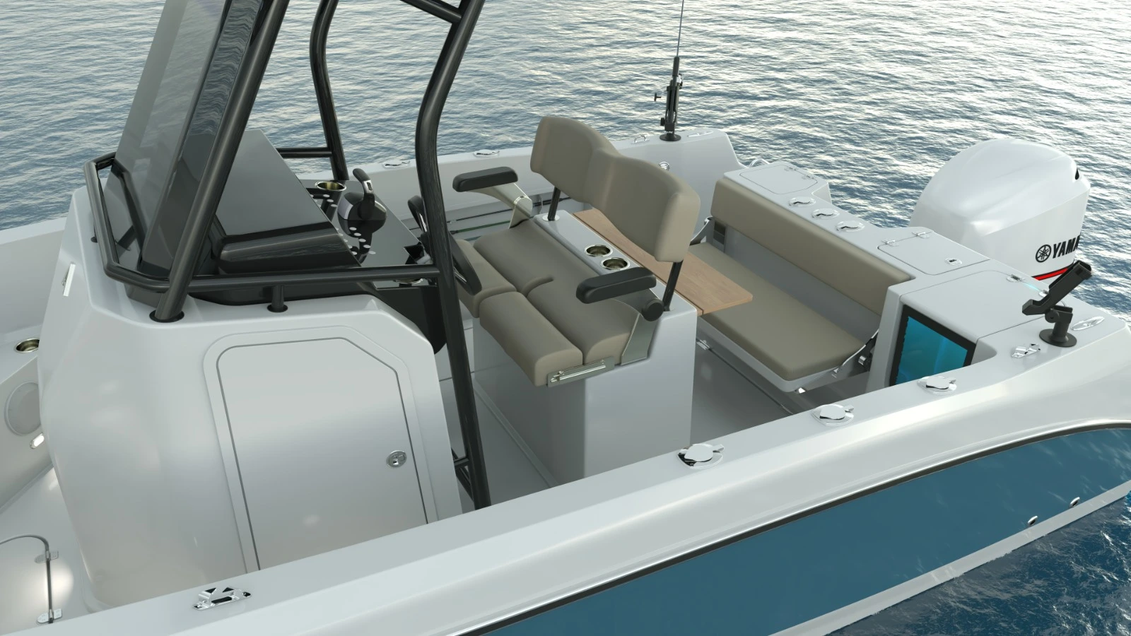 Iron Tide - 660 arka oturma alanı açık — render